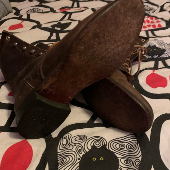 JUSTIN Brown Ladies vintage style boots(DISTRESS) - Picture 4 of 13